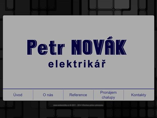 firma petra nováka - elektrikář chrudim. provádíme elektroinstalace, klasické elektrikářské práce na opravách, montáží a údžbě elektrických zařízení a to v sítích nízkého i vysokého napětí.