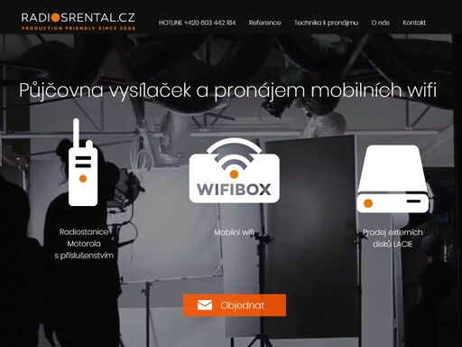 radiosrental.cz pronajímá vysílačky, radiostanice a wifiboxy. techniku dodáváme v nabíjecích peli kufrech. wifiboxy představují špičku v oblasti bezdrátového připojení k internetu kdekoliv a kdykoliv potřebujete. naší techniku využívají přední společnosti v oblasti filmu, tv, event managementu aj.