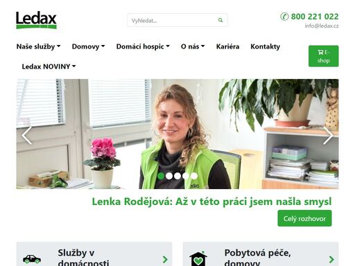 naším posláním je už od roku 2007 péče o seniory, dlouhodobě nemocné nebo zdravotně postižené. na mnoha místech české republiky pomáháme našim klientům při každodenních činnostech v jejich domácnostech nebo našich domovech pro seniory. pro nevyléčitelně n