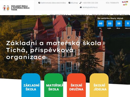 oficiální stránky základní a mateřské školy tichá