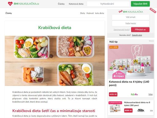 krabičková dieta je jednoduchá a to tím, že zájemci o tuto dietu dostávají jídlo hotové, zabalené v krabičkách.