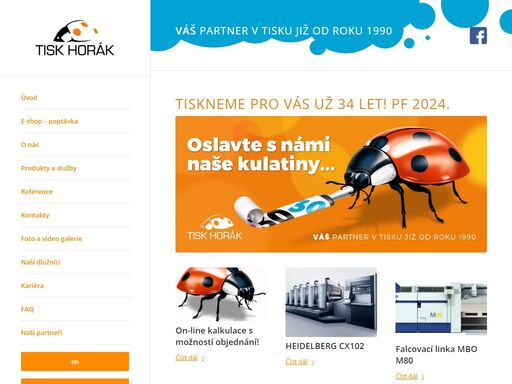ofsetový tisk, digitální tisk a dokončovací práce. levný tisk. prodáváme vizitky, letáky, plakáty, skládačky, pohlednice, leporela a merkantilní tiskoviny.