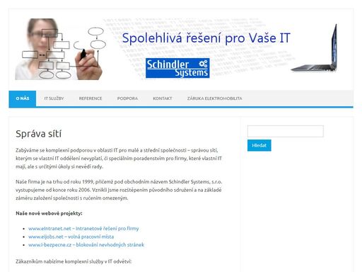 zabýváme se správou počítačových sítí, serverů, jejich virtualizací a vývojem webových aplikací. nabízíme rychlé reakční doby a přijatelné ceny. správa sítí