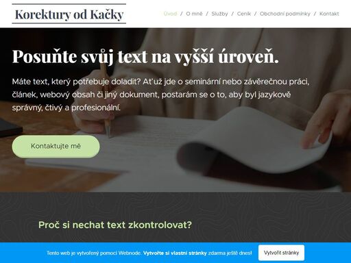 nabízím profesionální korektury pro studenty, firmy i autory. opravuji pravopisné a stylistické chyby. kontaktujte mě!