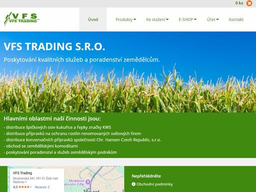 obchodní firma - exkluzivní prodejce osiva řepky a kukuřice kws