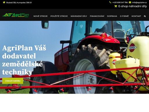 dovoz a prodej použité zemědělské techniky, lesních a zahradních strojů. prodej náhradních dílů, doprava strojů, zajištění financování.