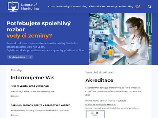 potřebujete rozbor pitné vody či odpadní vody? kolaudujete rodinný domek a potřebujete rozbor? potřebujete skládce doložit rozbor vašeho odpadu?