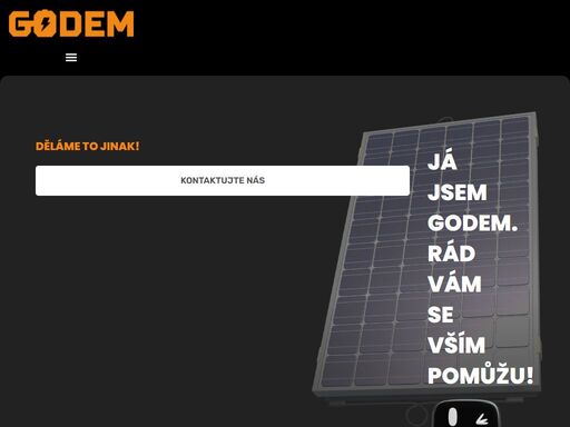my jsme godem! specializujeme se na dodávky, instalace a opravy / servis fotovoltaických elektráren. profesionální řešení na míru.