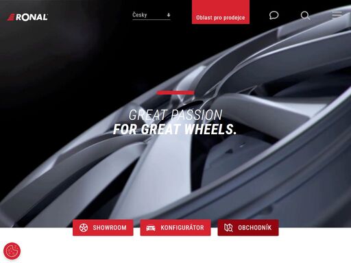 great passion for great wheels. velká vášeň pro velká kola. vášeň pro vysoce kvalitní disky, design a špičkovou technologii. konfigurátoru disků.