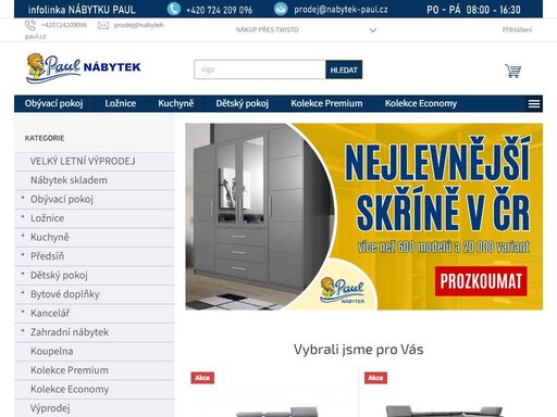 nabízíme široký sortiment kvalitního nábytku. skříně, sedací soupravy, komody, vybavení dětského pokoje a spousty dalšího.