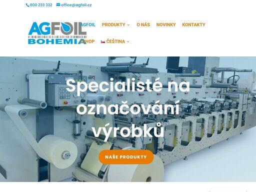 již 20 let patříme mezi největší výrobce samolepících etiket, štítků, print etiket, termotransferových fólií.