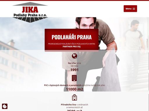 bytová a komerční výstavba od podkladních syntetických podlah až po finální povrchy z pvc, korku, linolea, koberců a lamelových podlah dřevěných či laminátových.