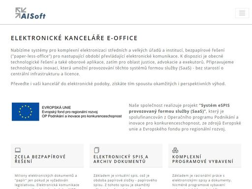 aisoft spol. s r.o. - kancelářský software, elektronická kancelář