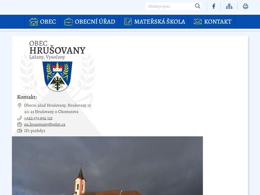 oficiální stránky obce hrušovany