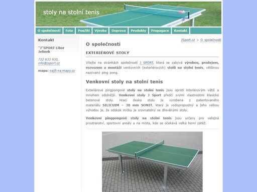 kvalitní venkovní pingpongové stoly na stolní tenis vyrábí a prodává firma jsport. naše stoly na stolní tenis svými vlastnostmi předčí klasické betonové stoly.