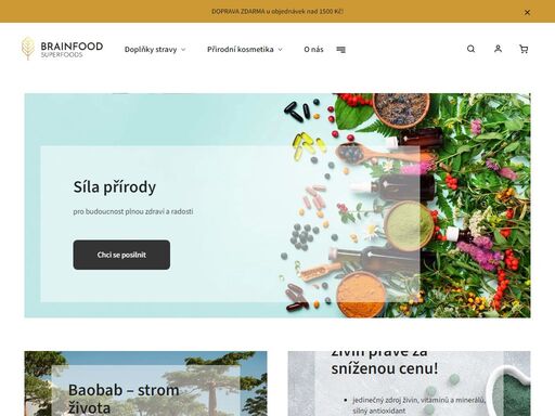 kvalitní bio superpotraviny pro vaši energii, zdravé kosti a sílu.