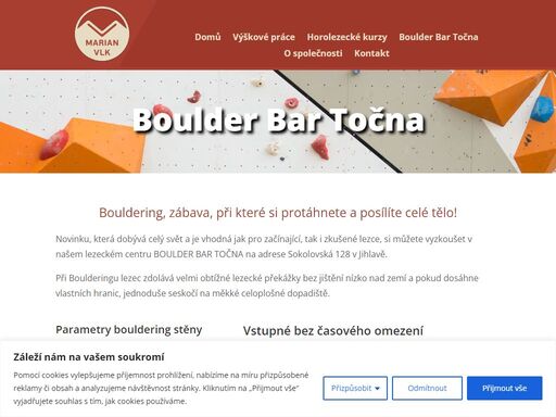 boulder bar točna jihlava: 180 m2 lezecké stěny, 350+ chytů a měkké dopadiště. zažijte zábavu a výzvu boulderingu! pro začátečníky i pokročilé.