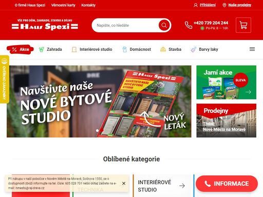 vše pro dům, zahradu, stavbu a dílnu na jednom místě každý měsíc v akčních a zvýhodněných cenách