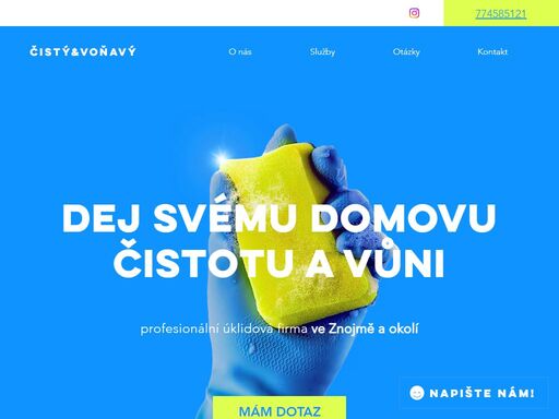 úklidová firma čistý & voňavý – profesionální úklid domácností i firem ve znojmě a okolí. spolehlivost, svěžest a lidský přístup.