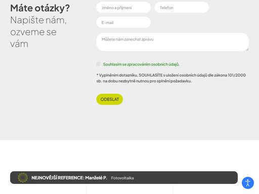 energo (fotovoltaika, solární ohřev vody, komerční fotovoltaiky) + stavba (solární domy, stavební výplně, byt. domy) + thermo (kotle na tuhá paliva, zateplení)