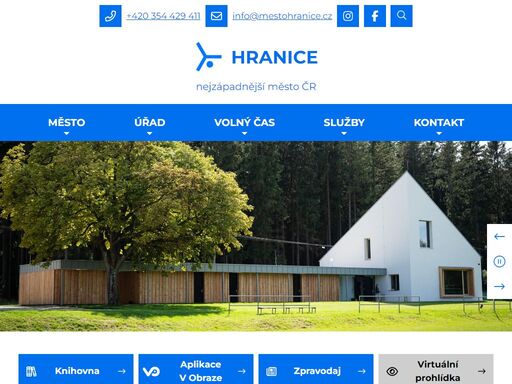 oficiální stránky města hranice