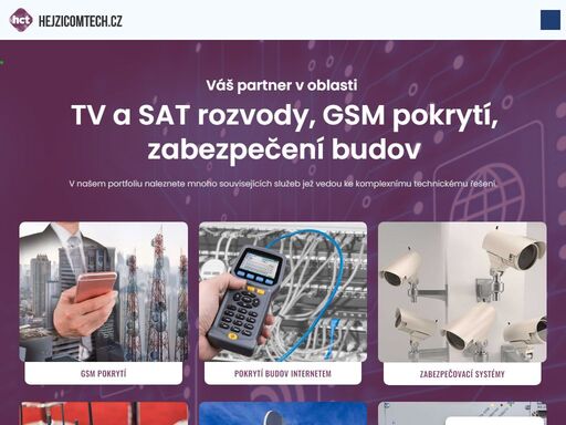 v našem portfoliu naleznete mnoho souvisejících služeb jež vedou ke komplexnímu řešení. gsm pokrytí, pokrytí budov internetem a další.