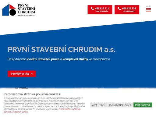 kvalitní stavební práce po celé čr realizuje stavební firma první stavební chrudim. komplexní výroba a doprava stavebního materiálu z chrudimi.