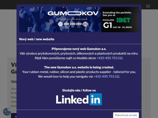 gumokov is a rubber producer. we supply many services, from compounding to finished goods, and several products, rubber, ru
