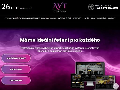 nabízíme tvorbu úspěšných webových stránek, originální grafické návrhy, renovace vašich www stránek a tvorbu internetových obchodů nejen v pelhřimově, ale po celé čr a v zahraničí.