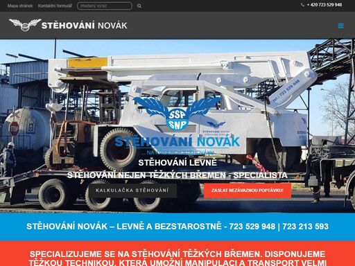 stěhování novák, stěhování bytů, stěhování kanceláří, stěhování těžkých břemen