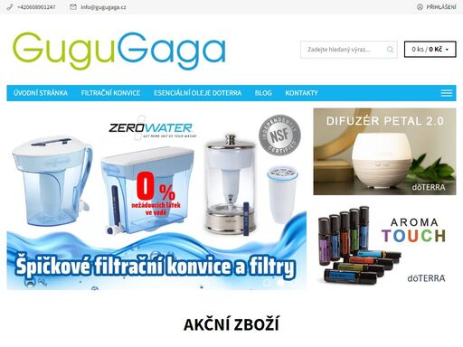 vítáme vás na gugugaga.cz. jsme specialisté na přírodní esenciální oleje doterra a špičkové filtrační konvice a filtry zero water. našim posláním je obohacovat vás o zajímavé produkty a informace, které vám pomohou k dlouhodobému zdraví a šťastnému životu. 
