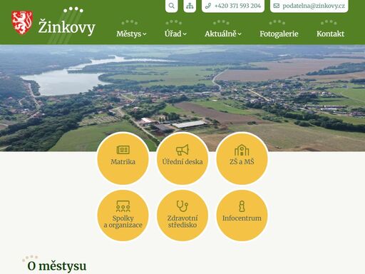 oficiální stránky městyse žinkovy