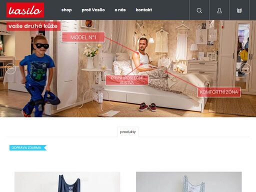 homepage vasilo - ručně vyráběná designová tílka v čr. volné i pod košili.