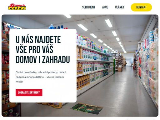 nakupujte drogerii, kosmetiku a čistící prostředky v drogerii kaška. kvalitní produkty za skvělé ceny. navštivte nás na prodejně i online!