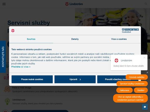 lindström dodává pracovní oblečení včetně zajištění jeho praní, čístění a oprav. dodáváme i vstupní rohože pro čistotu a design vašich interiérů.