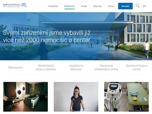 společnost madisson, s.r.o. rehabilitační a zdravotnická technika, wellness a fitness technologie