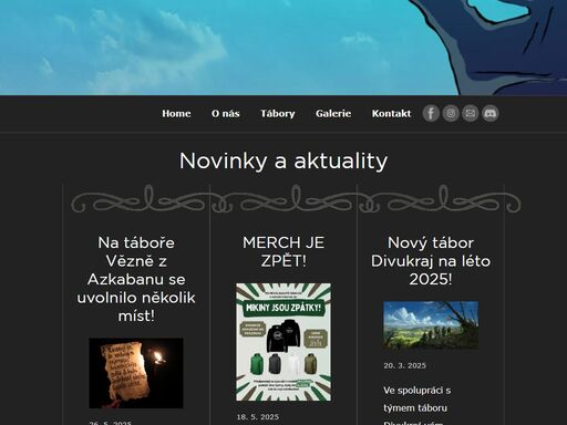 zážitkové fantasy tábory pro děti i dospívající