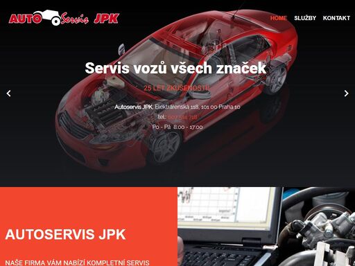 autoservis jpk - autoservis, pneuservis, klempířské a lakýrnické práce, odtah vozidel, mytí vozidel, praha 4