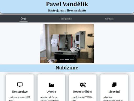nástrojárna a lisovna plastů pavel vandělík