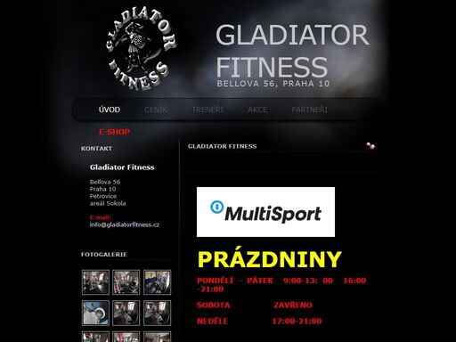 gladiator fitness je posilovna s pilates v areálu sokola praha 10 petrovice
