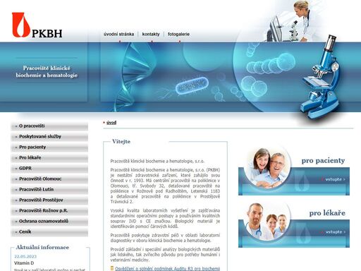 
		pkbh olomouc je společnost poskytující služby kvalitní laboratoře pro zdravotnická zařízení v čr.