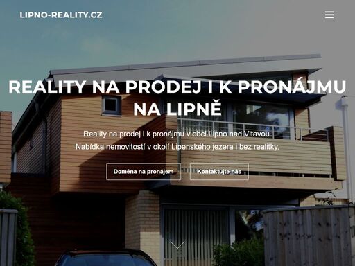reality na prodej i k pronájmu v obci lipno nad vltavou. nabídka nemovitostí v okolí lipenského jezera i bez realitky.