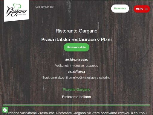 srdečně vás vítáme v restauraci ristorante gargano, ve které podáváme zdravou a chutnou středomořskou kuchyni připravovanou podle původních receptů.