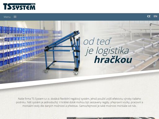 výroba a montáž regálových systémů, přepravních vozíků, pracovních a montážních stolů jiných.