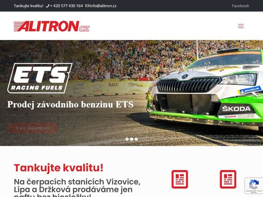 prodejce pohonných hmot a závodního benzinu ets. alitron cz - již více než 20 let vydavatel motoristického magazínu rally.