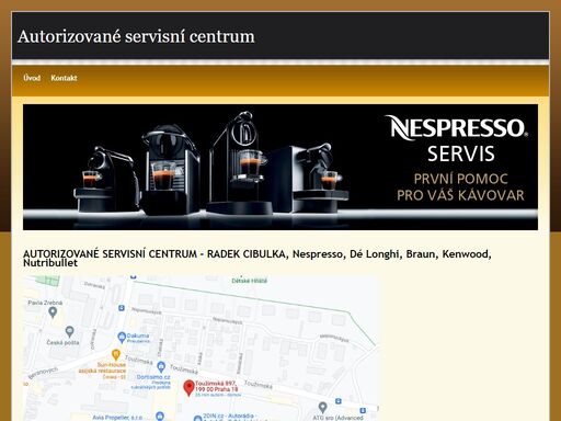 autorizovaný servis nespresso přístrojů de longhi a krups