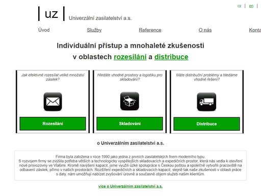 univerzální zasilatelství - přeprava, skladování, archivace