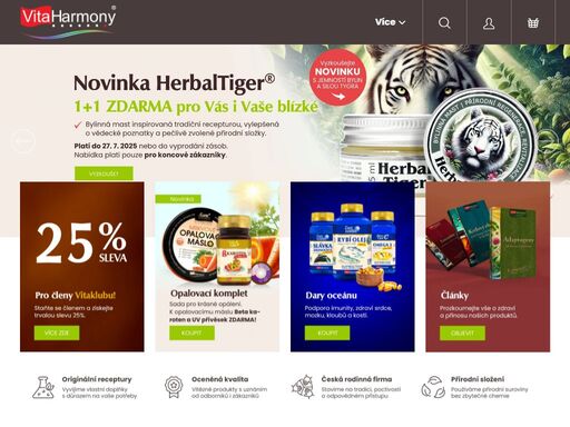 vitaharmony® - český výrobce a mezinárodní distributor vlastních doplňků stravy, kosmetické řady curetouch® a bylinných čajů vitatea. kvalitní produkty pro zdraví a krásu z přírody a dalších …