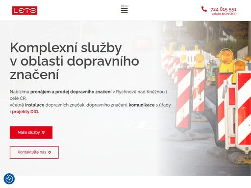 nabízíme pronájem a prodej dopravního značení, včetně instalace značek, dopravního značení i komunikaci s úřady. lets dz s.r.o., rychnov nad kněžnou