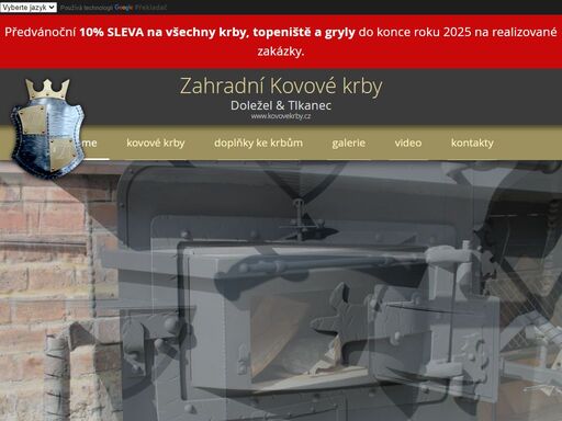 zahradní kovové krby s pečícím kamenem, udírnou a grilem se zadním hořením, pro přípravu kýty do 15 až selete 50 kg.